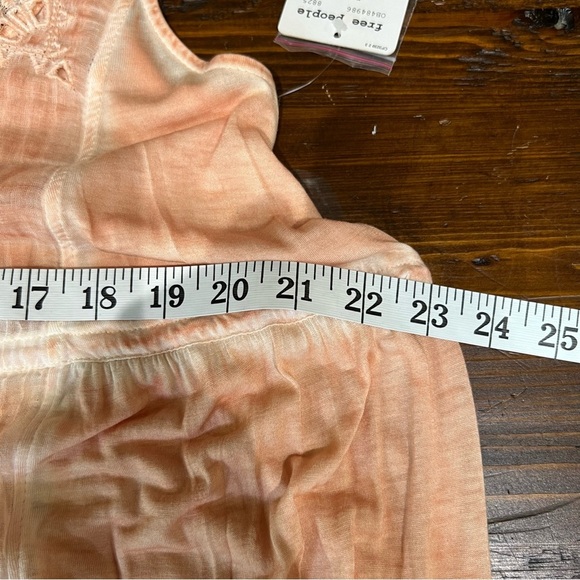 NWT FREE PEOPLE Riptide Sleeveless Open Front Dress Cutwork Lace Peach Size XS - Picture 8 of 15